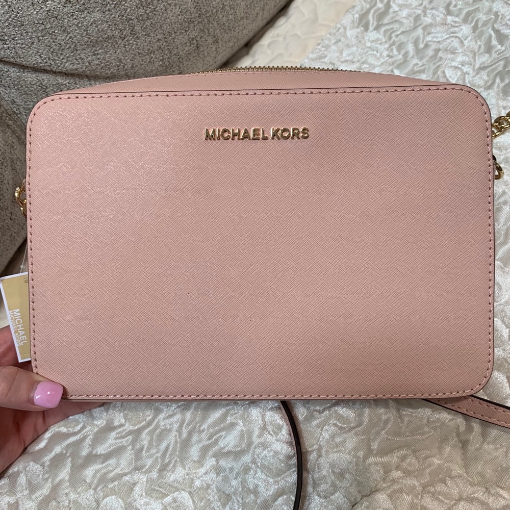Pastel Pink Jet Set Large crossbody Bag